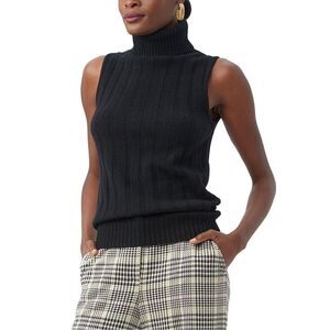 Trina Turk Womens Onassis Knit Top, Black